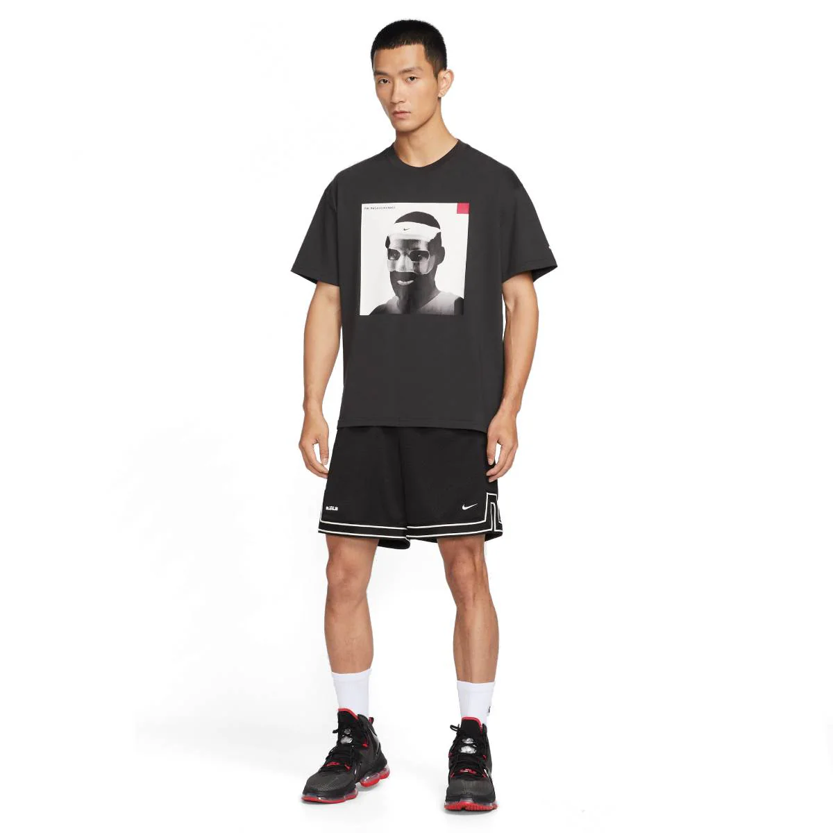 Lebron Masked Menace Tee 'Black' - Image 7