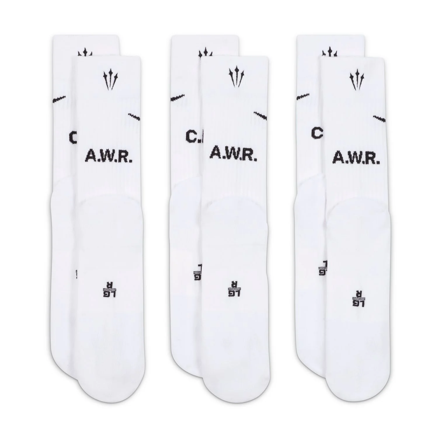 + NOCTA Crew Sock 3-Pack 'White'