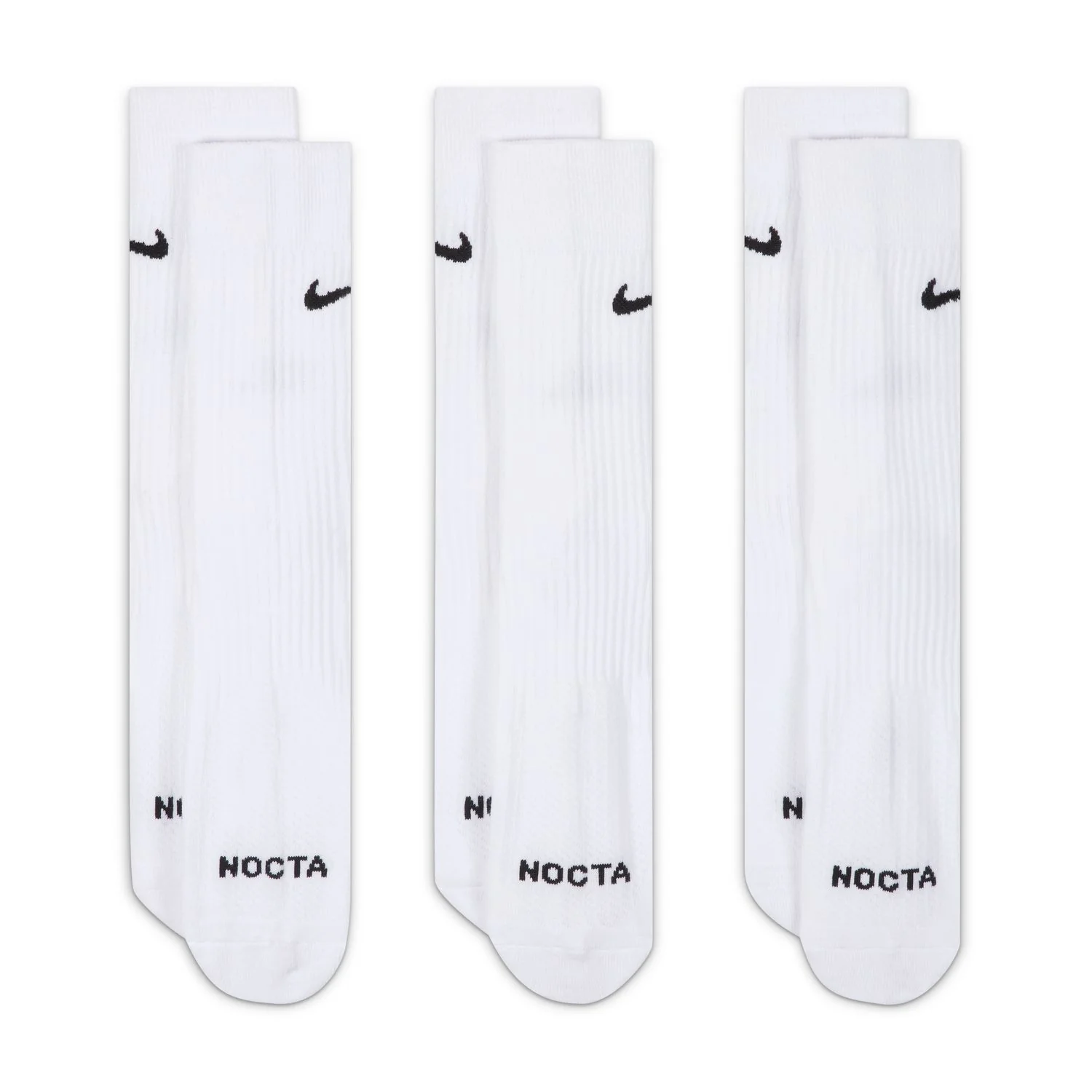 + NOCTA Crew Sock 3-Pack 'White' - Image 2