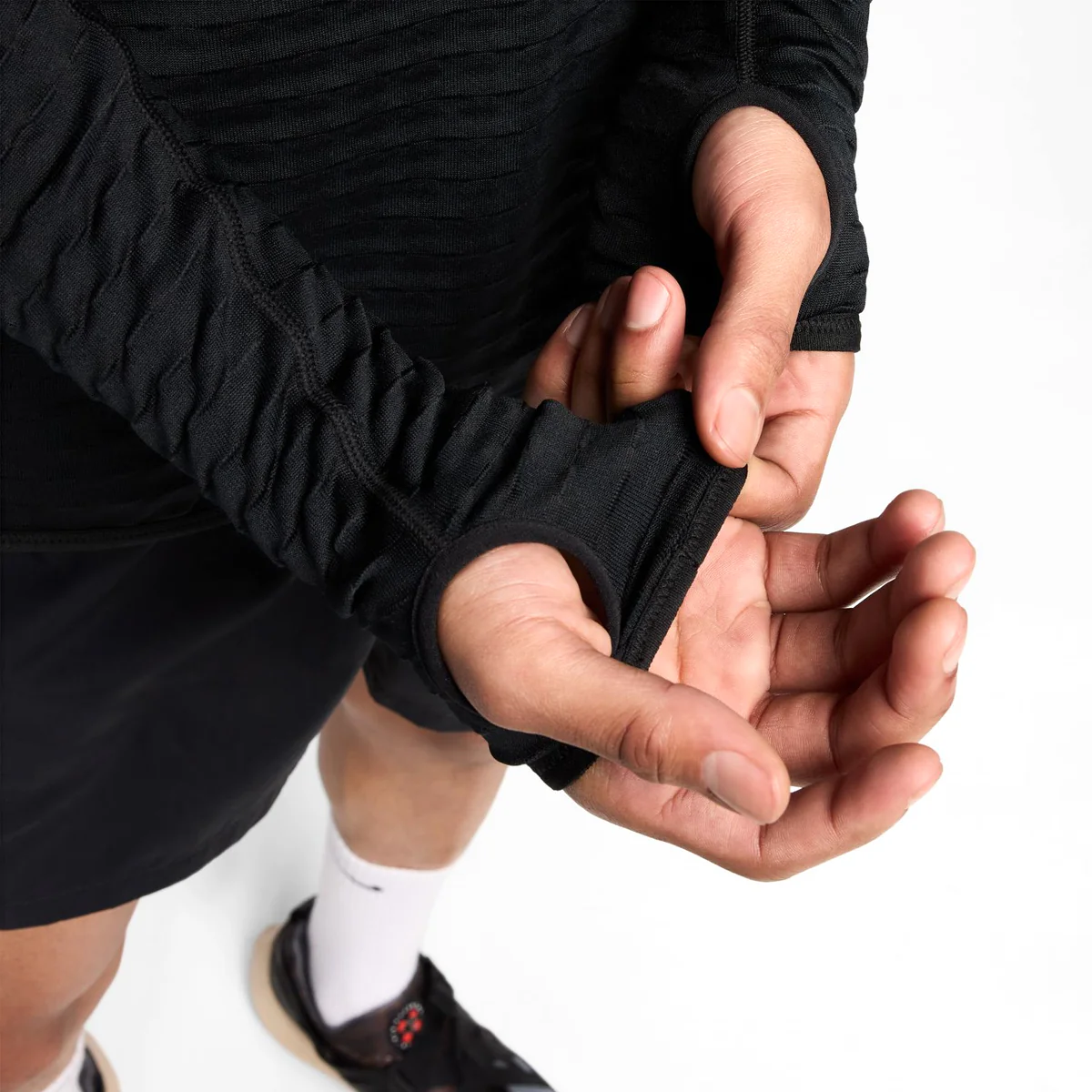 + Patta Half-Zip Long-Sleeve Top 'Black' - Image 4