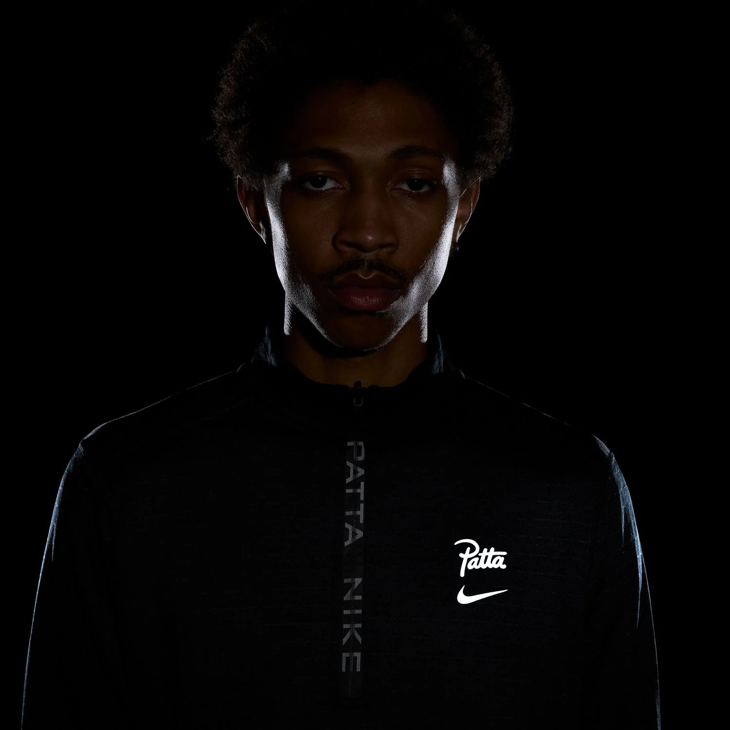 + Patta Half-Zip Long-Sleeve Top 'Black' - Image 5