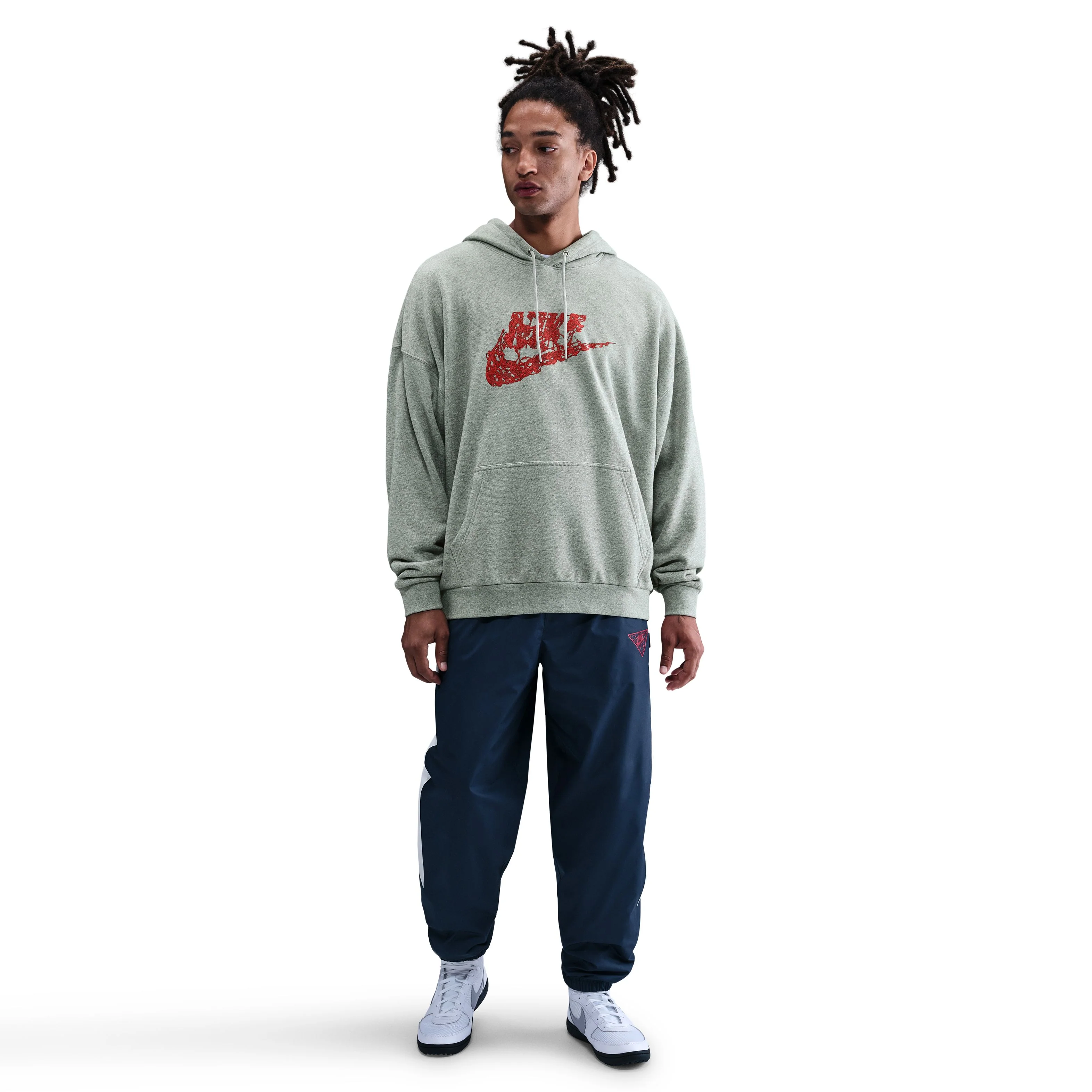 + Stranger Things Oversized Hoodie 'Dark Grey Heather' - Image 2