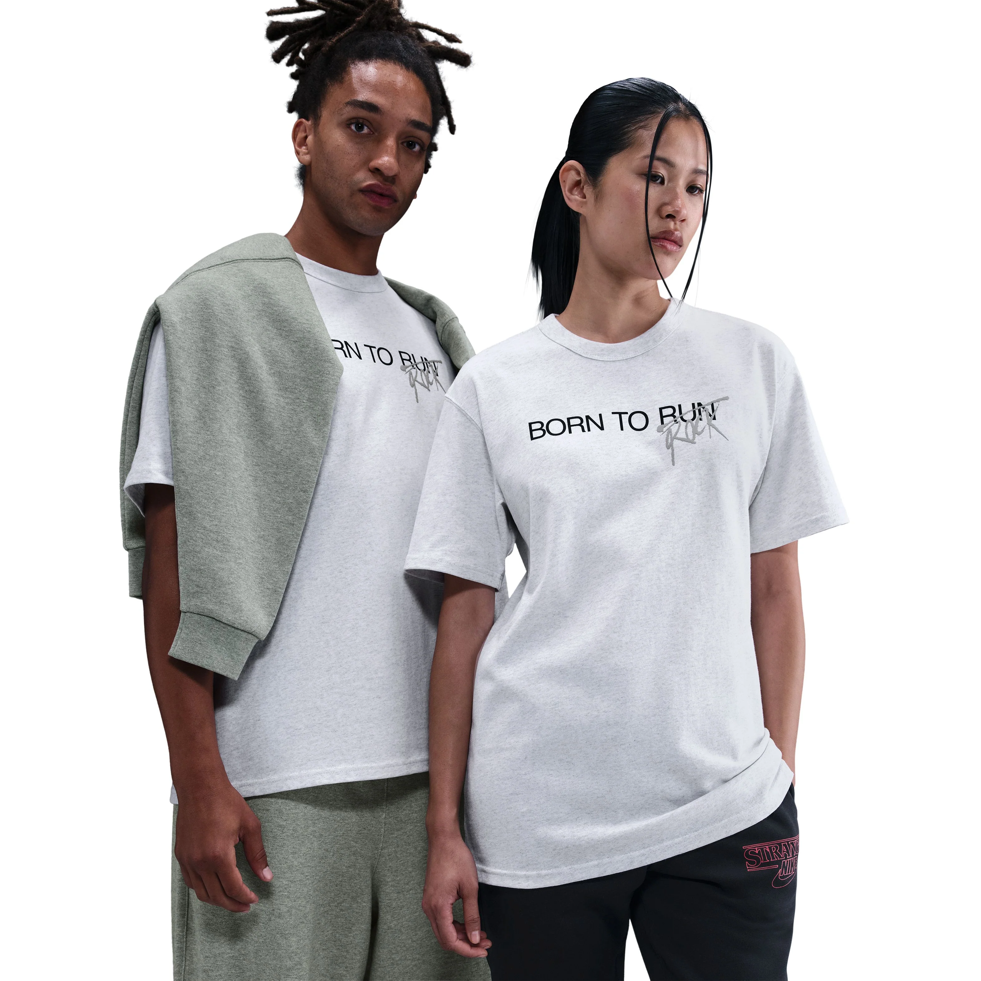 + Stranger Things Tee 'Birch Heather'