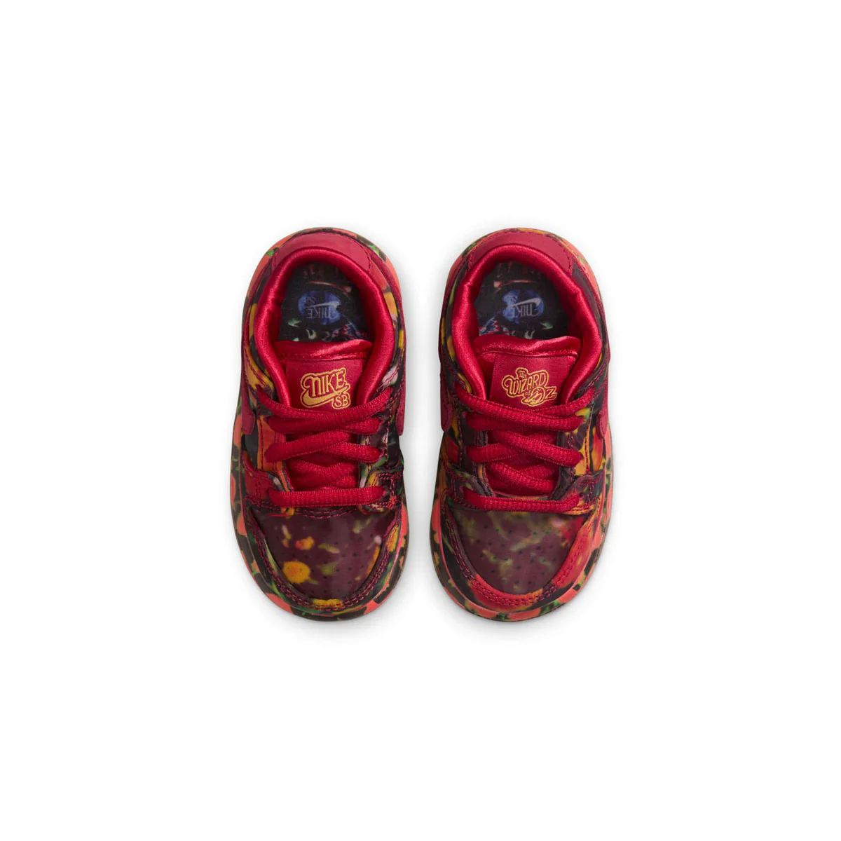 + Wizard of Oz Toddlers SB Dunk Low Pro 'Poppy Fields' - Image 4