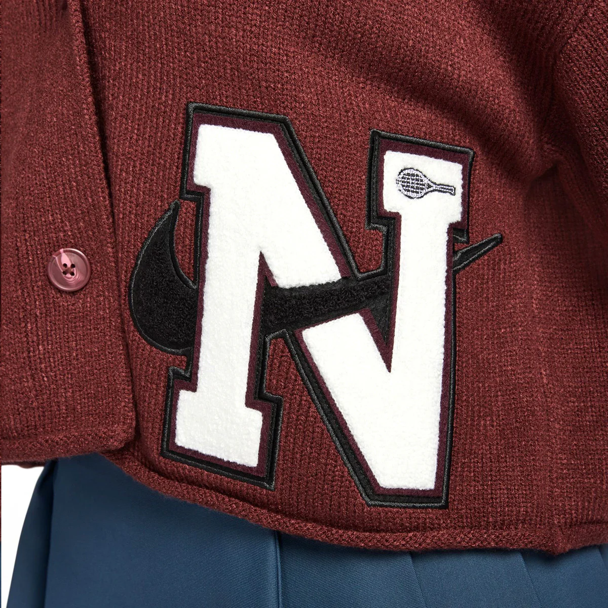 '+ YOON Cardigan 'Dark Team Red' - Image 4