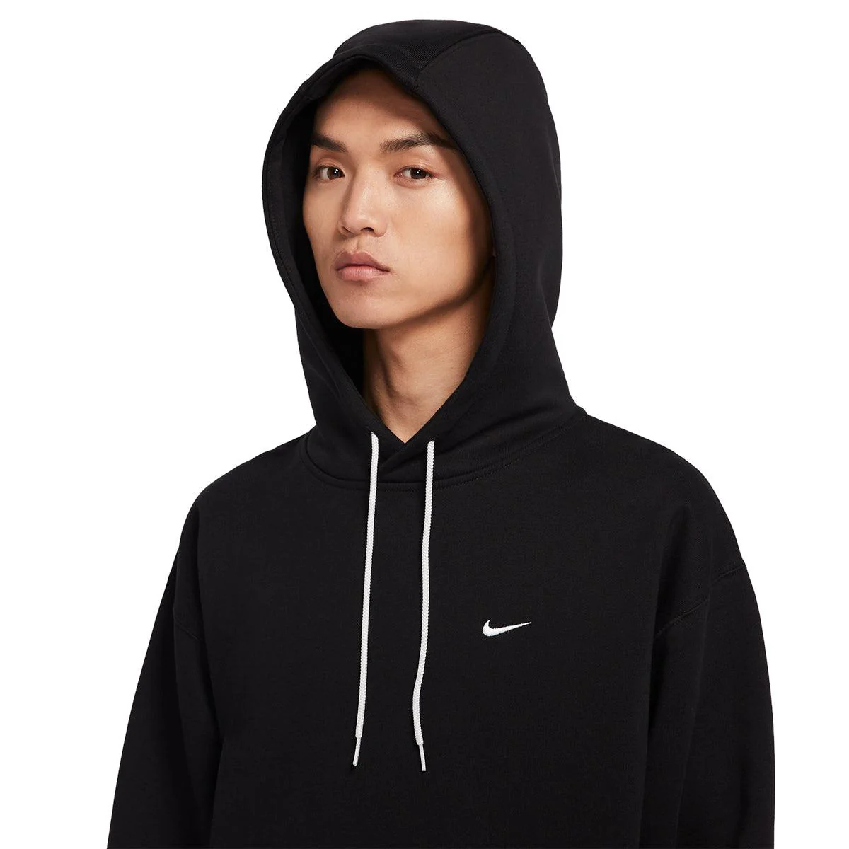 Solo Swoosh Hoodie 'Black' - Image 2