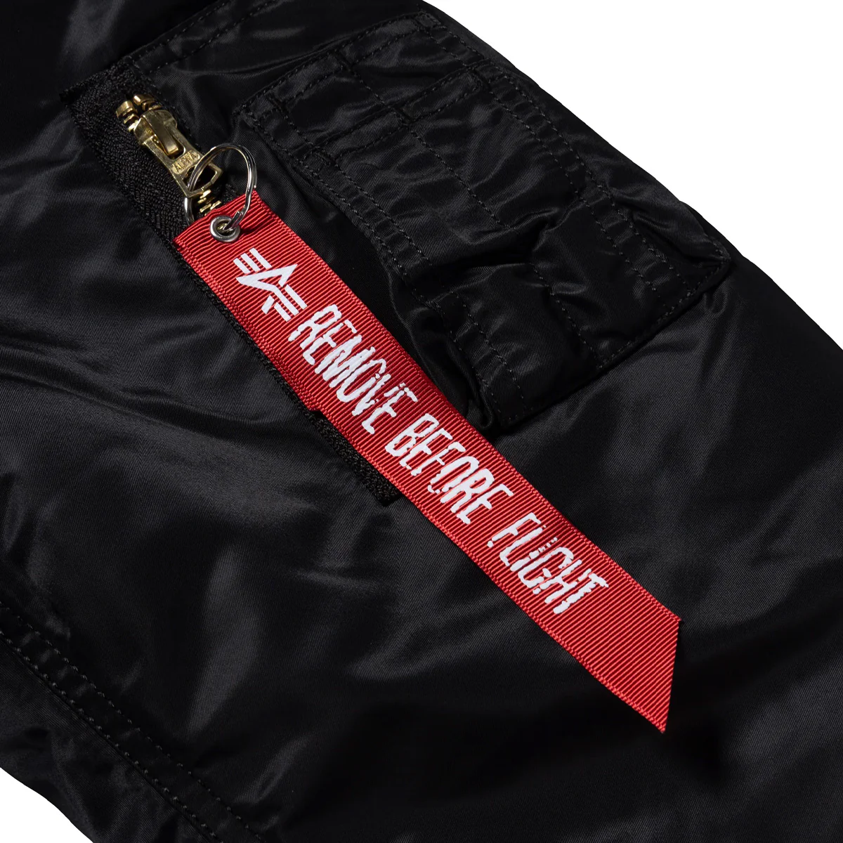 + Alpha Industries No War MA-1 Jacket 'Black' - Image 5