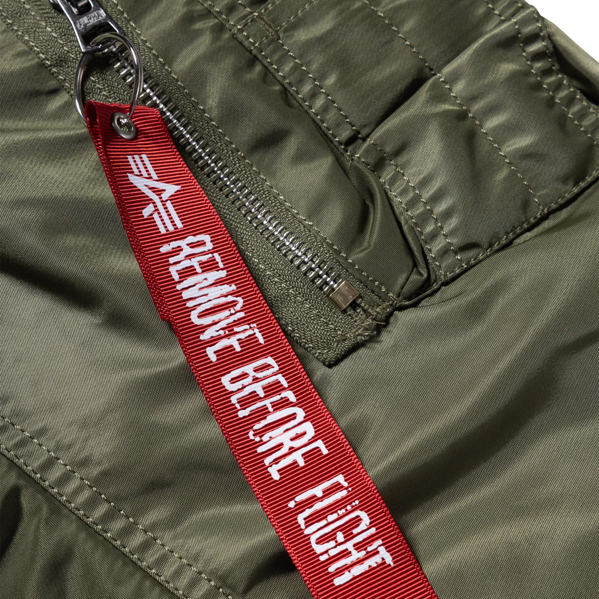 + Alpha Industries No War MA-1 Jacket 'Green' - Image 5