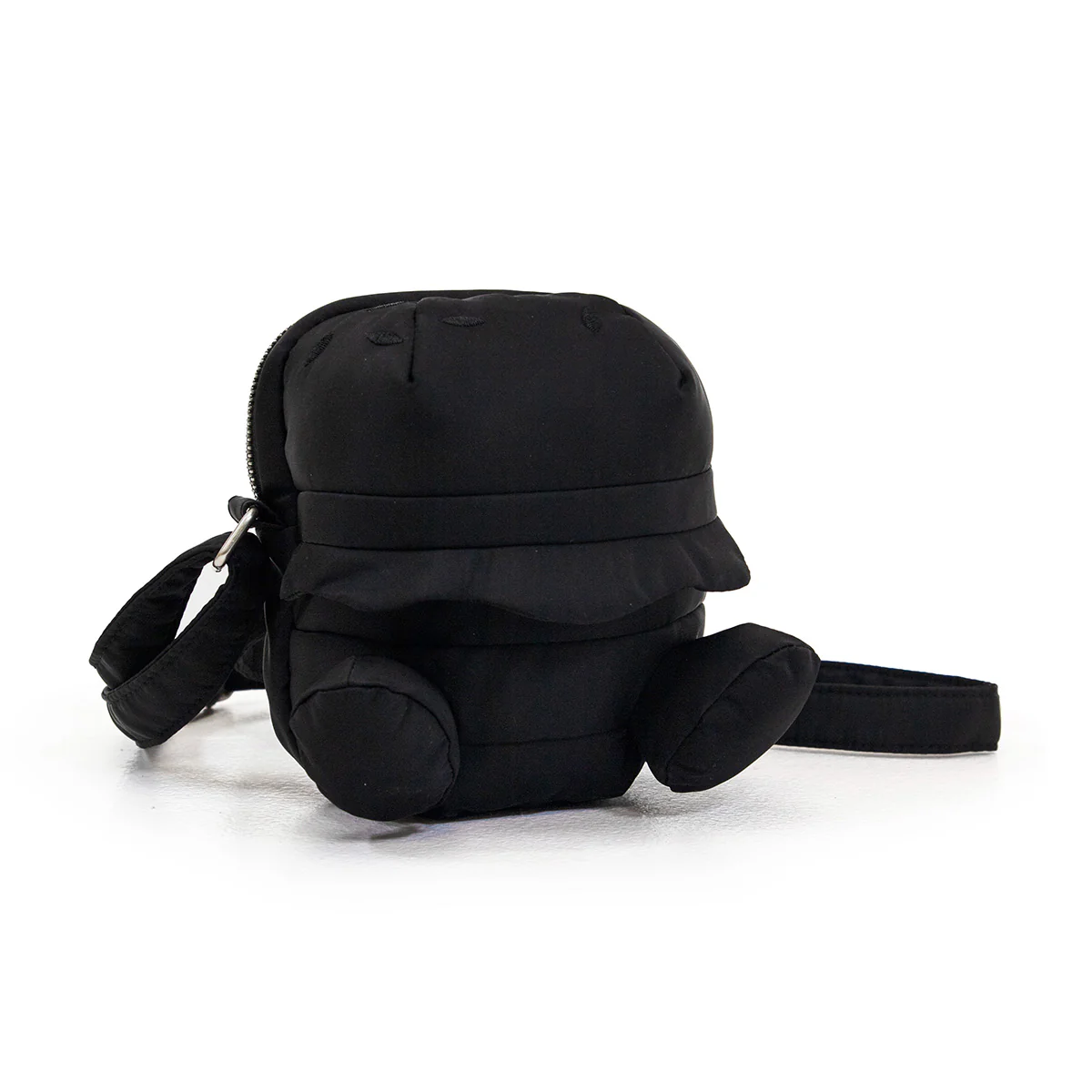 Nylon Plush Bag 'Black' - Image 6