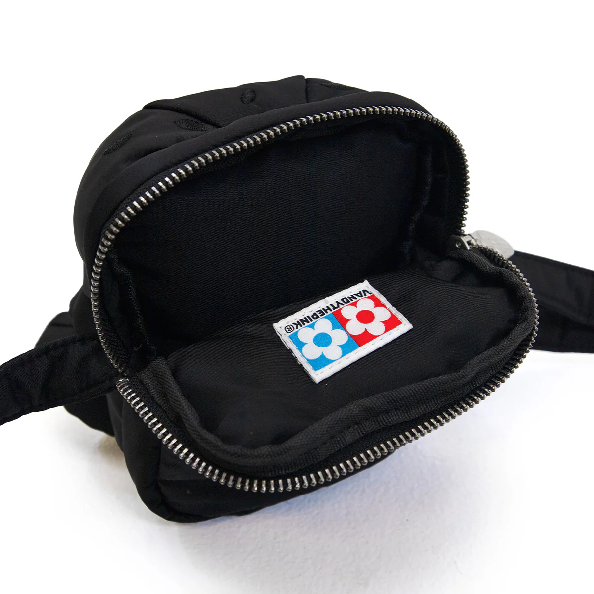 Nylon Plush Bag 'Black' - Image 7