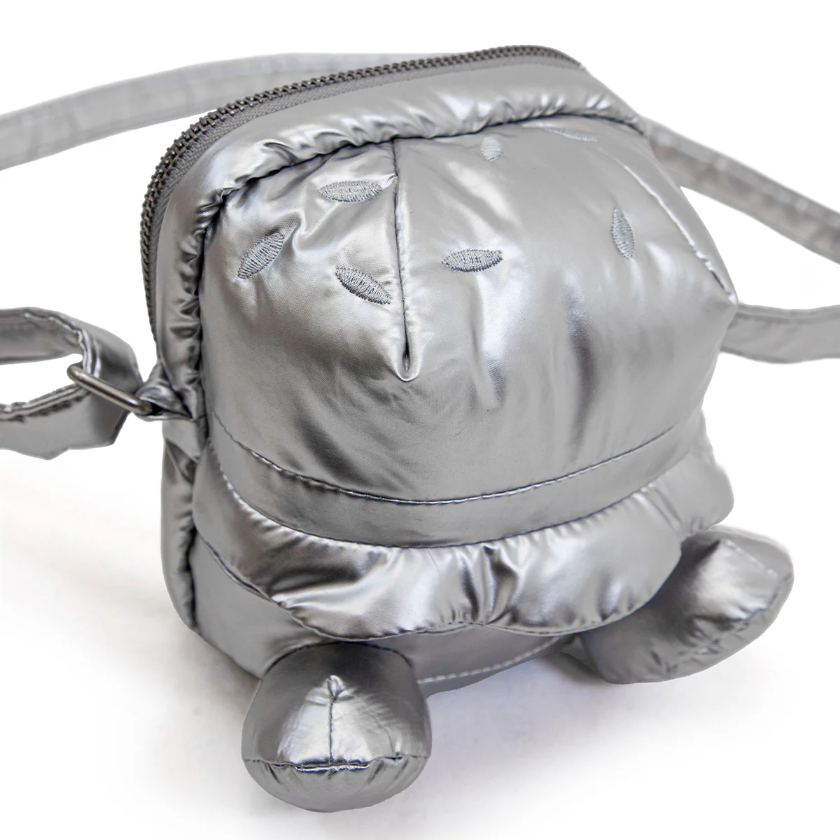 Nylon Plush Bag 'Silver' - Image 2