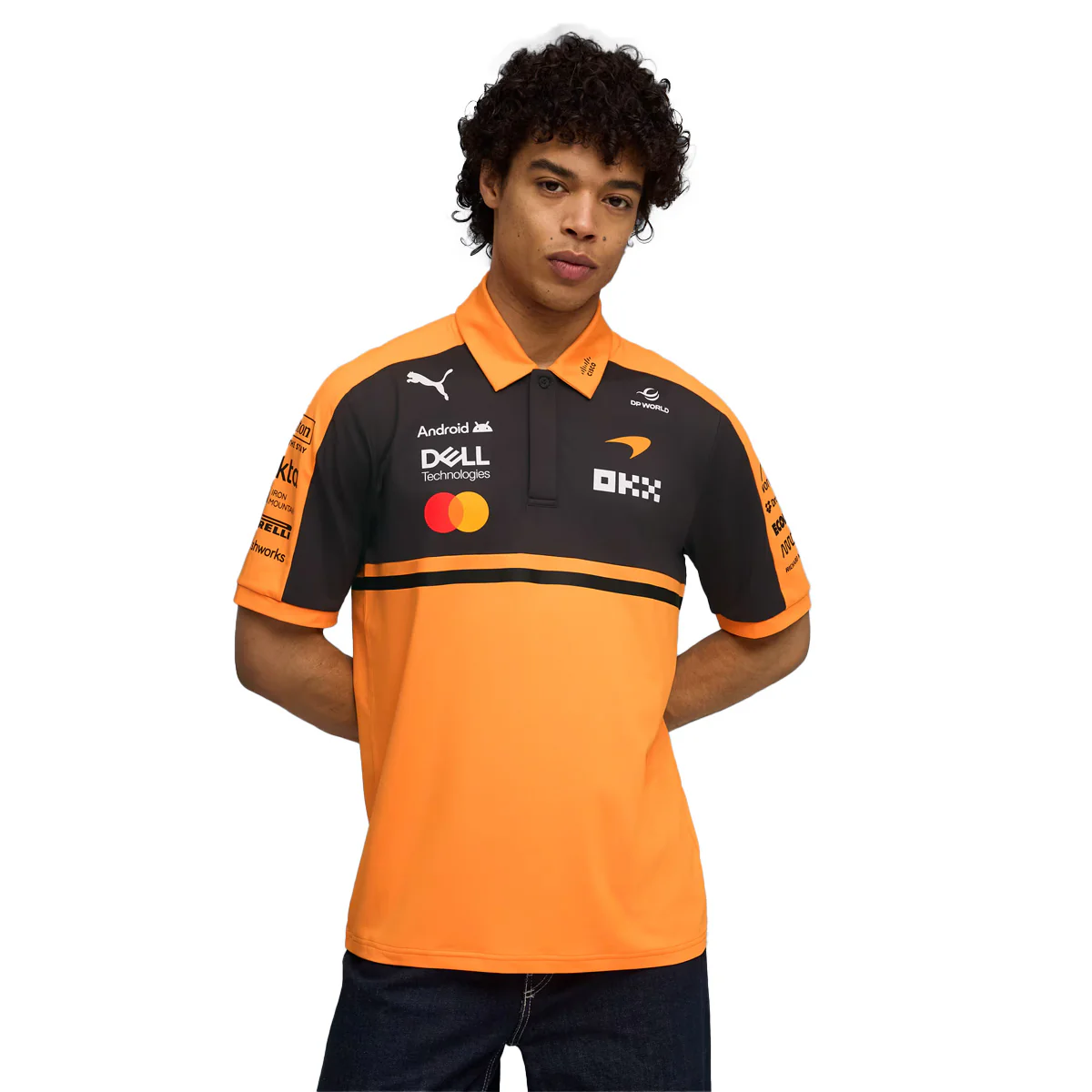 + McLaren Mastercard F1 Team Replica Polo 'Papaya' - Image 3