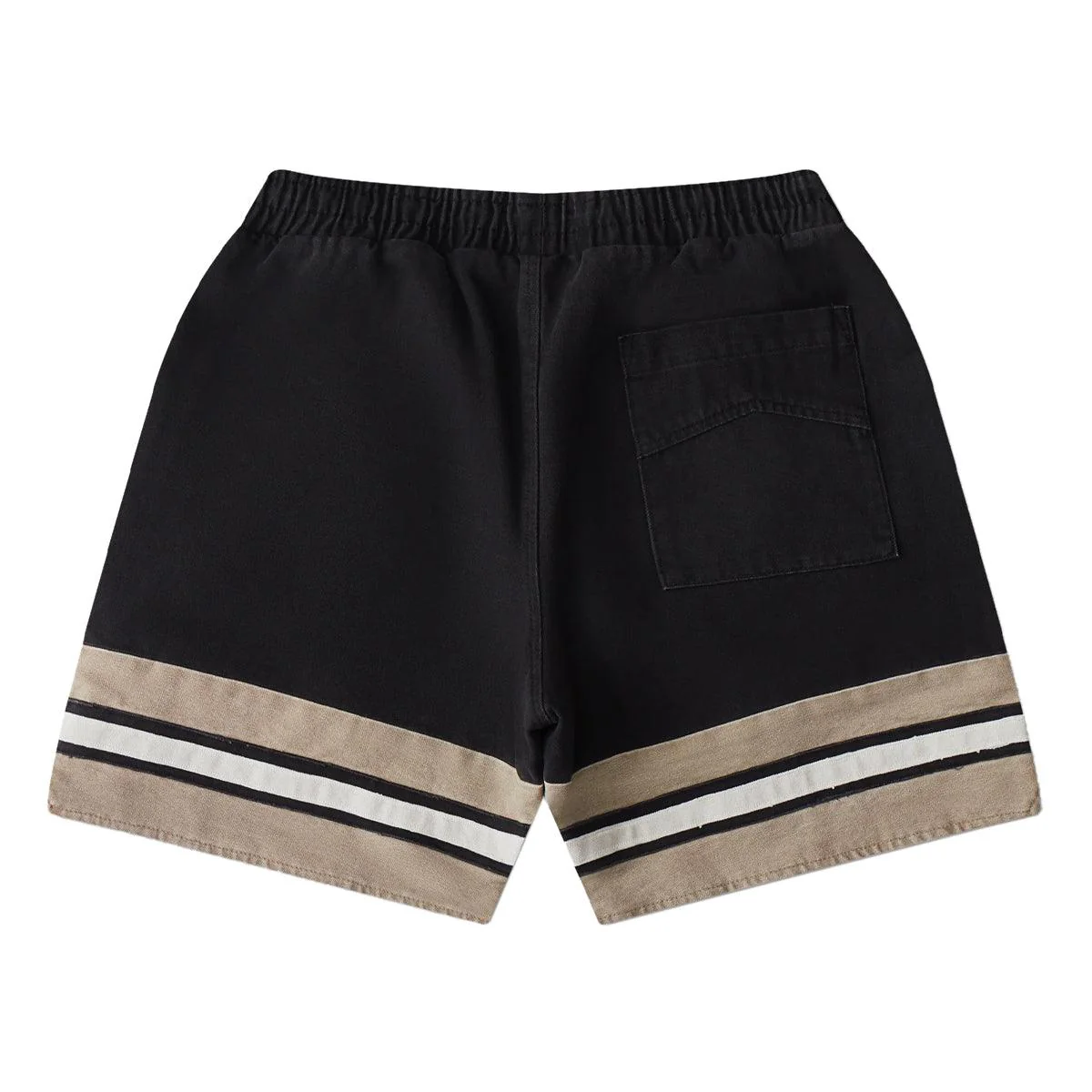 Embroidered Logo Shorts 'Black Khaki' - Image 2