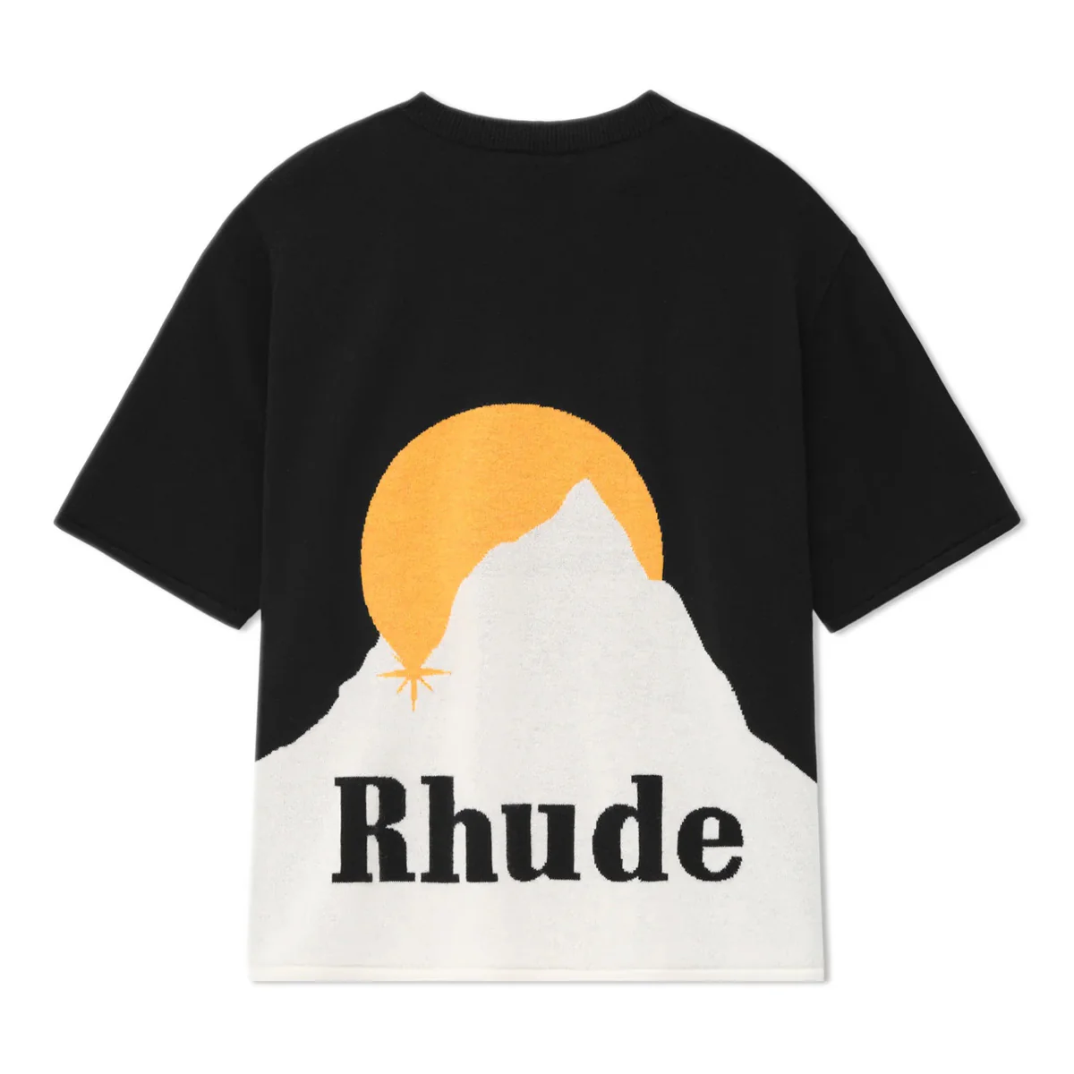 Moonlight Cashmere Knit Tee 'Black' - Image 2