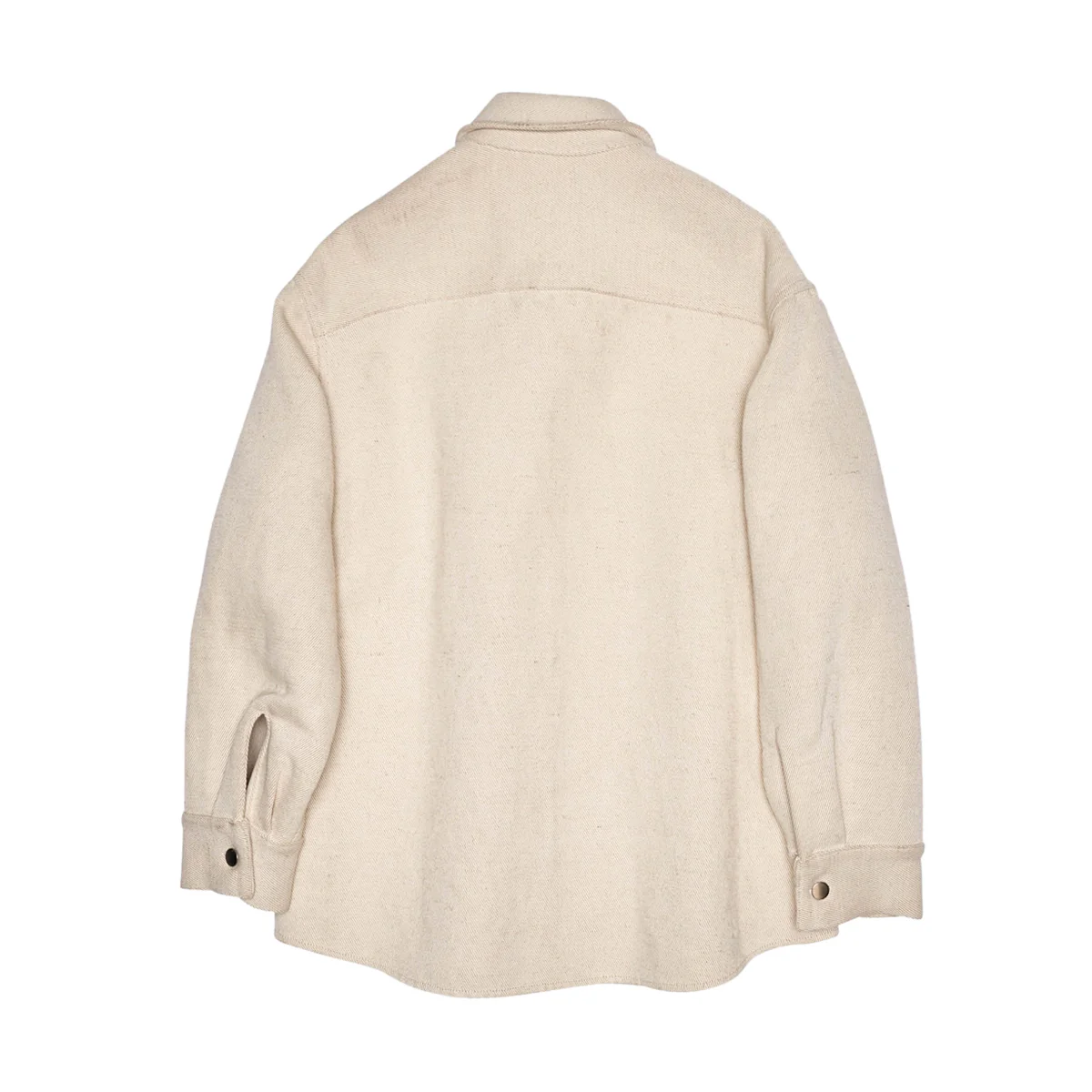 Embroidered Foliage Shirt Jacket 'Off White' - Image 3