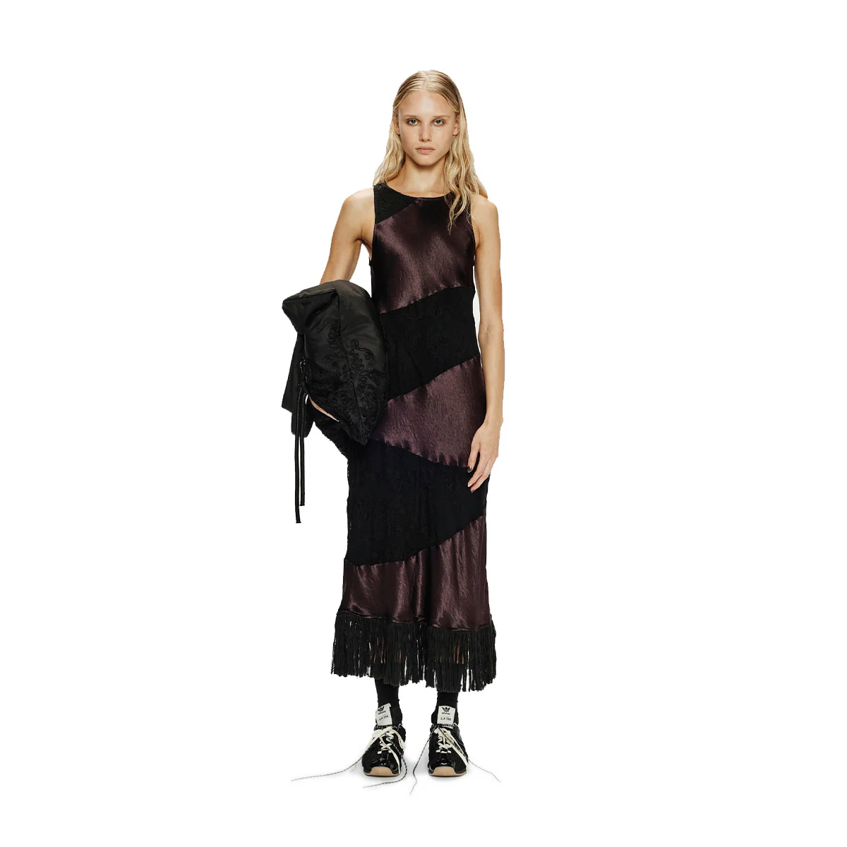 Embroidered Lace Tank Dress 'Black' - Image 2