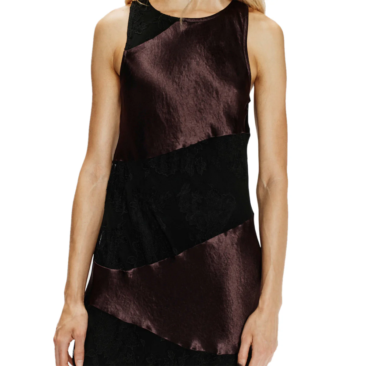 Embroidered Lace Tank Dress 'Black' - Image 4