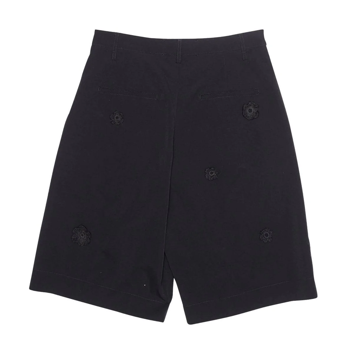 Single Pleated Shorts 'Black' - Image 3