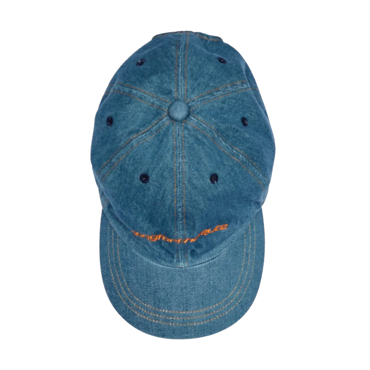 Washed Denim Cap 'Blue' - Image 2