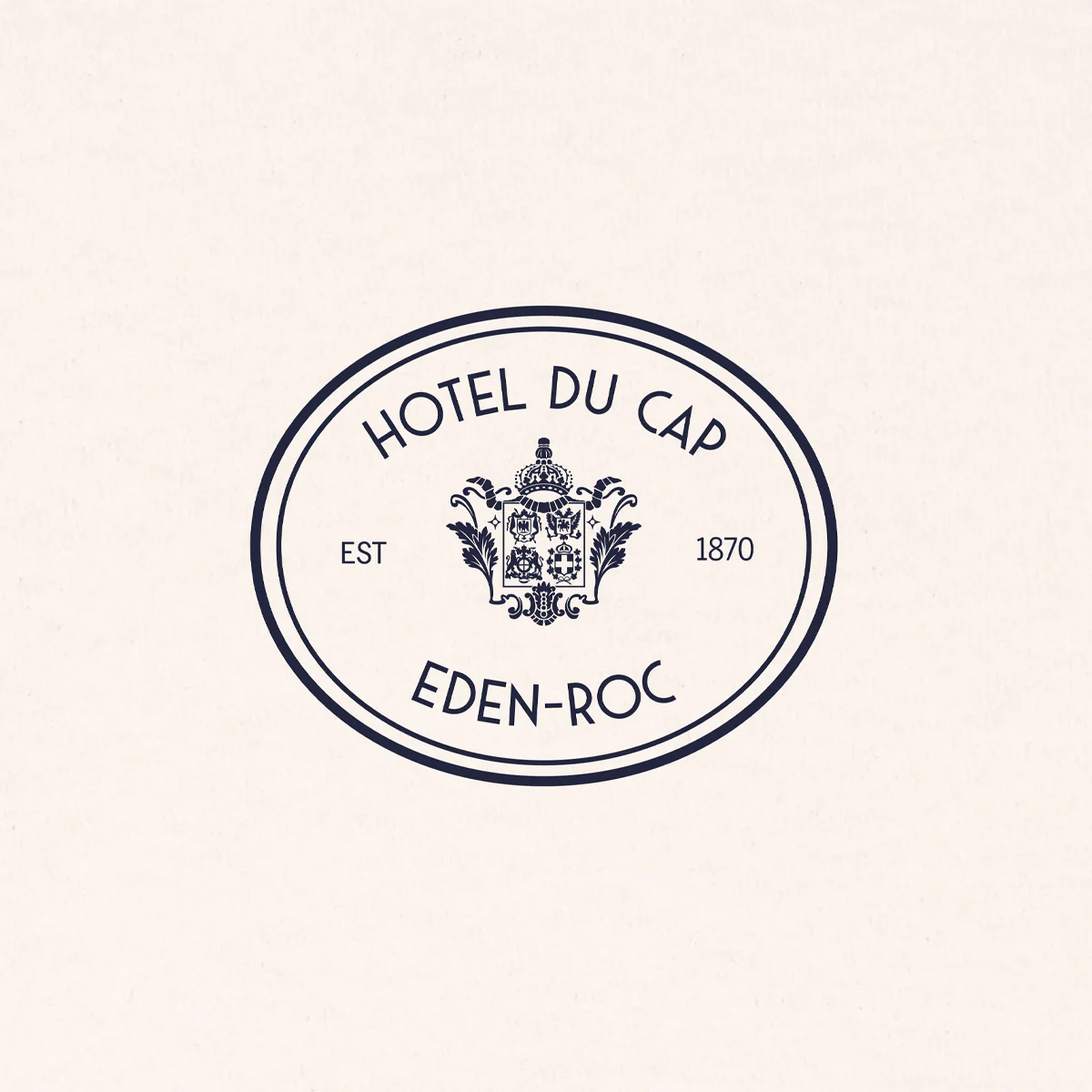 + Hotel du Cap Eden-Roc Crest Kennedy Hoodie 'Cream' - Image 3