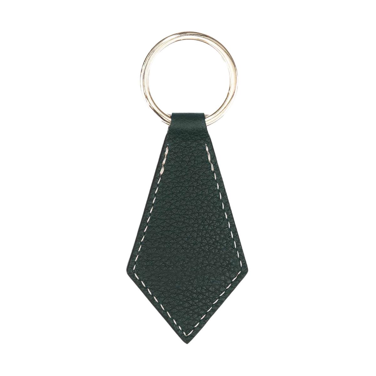 + Le Bristol Paris Faubourg Leather Keychain 'Forest Green Gold' - Image 2