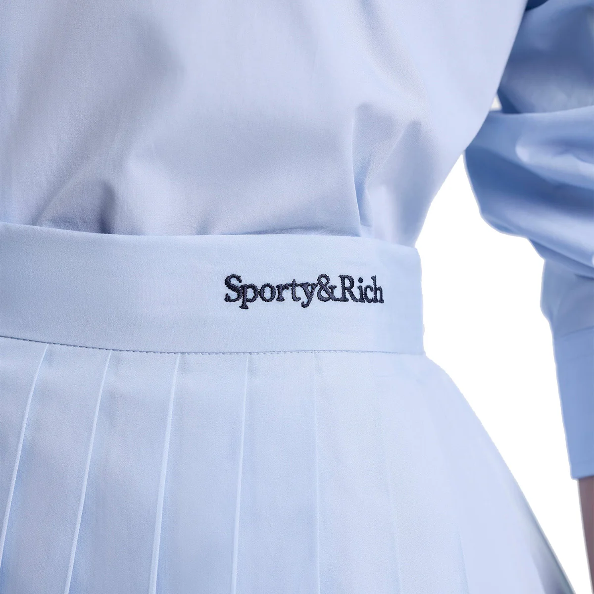 Serif Logo Anae Skirt 'Washed Hydrangea Navy' - Image 3