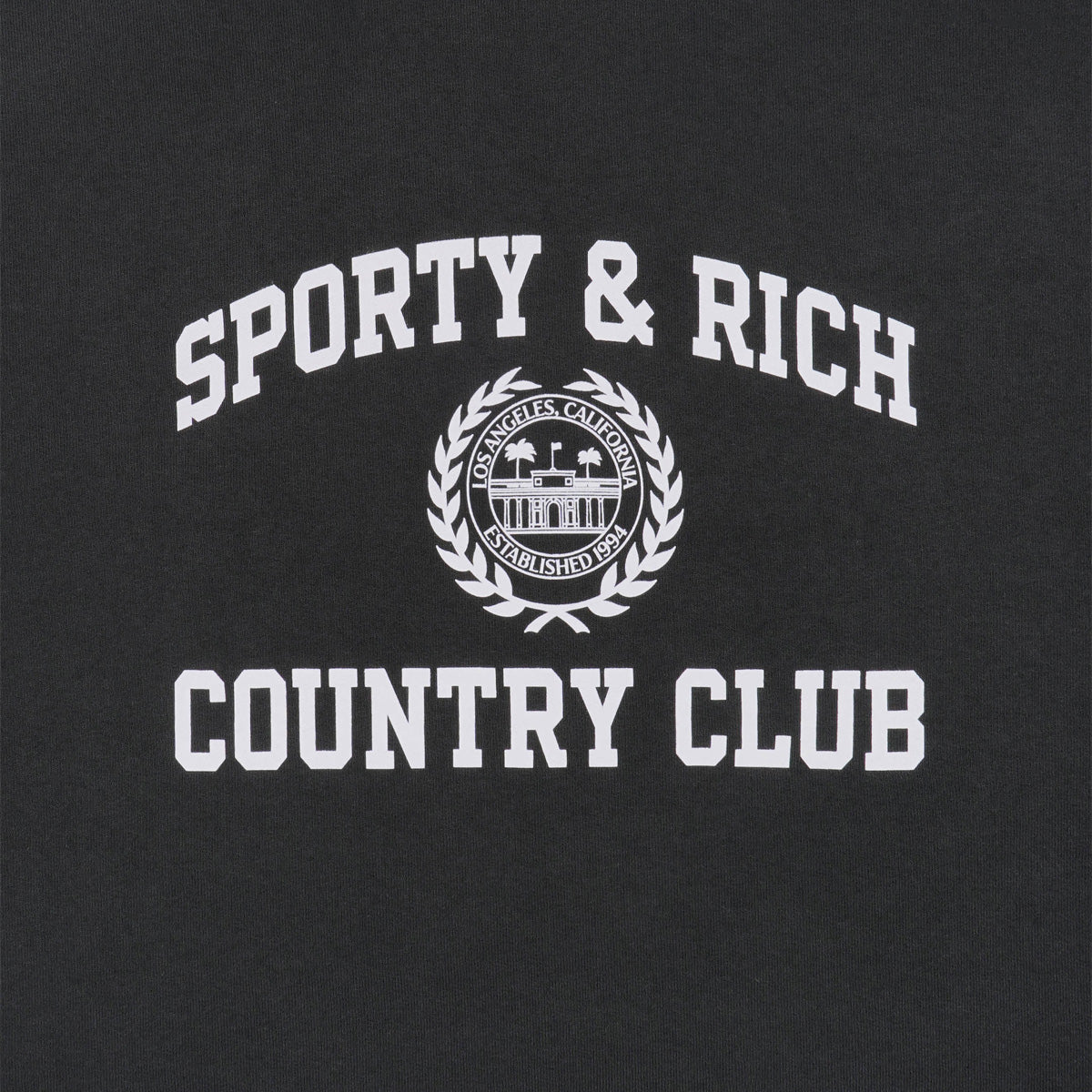 Varsity Crest Tee 'Faded Black' - Image 2