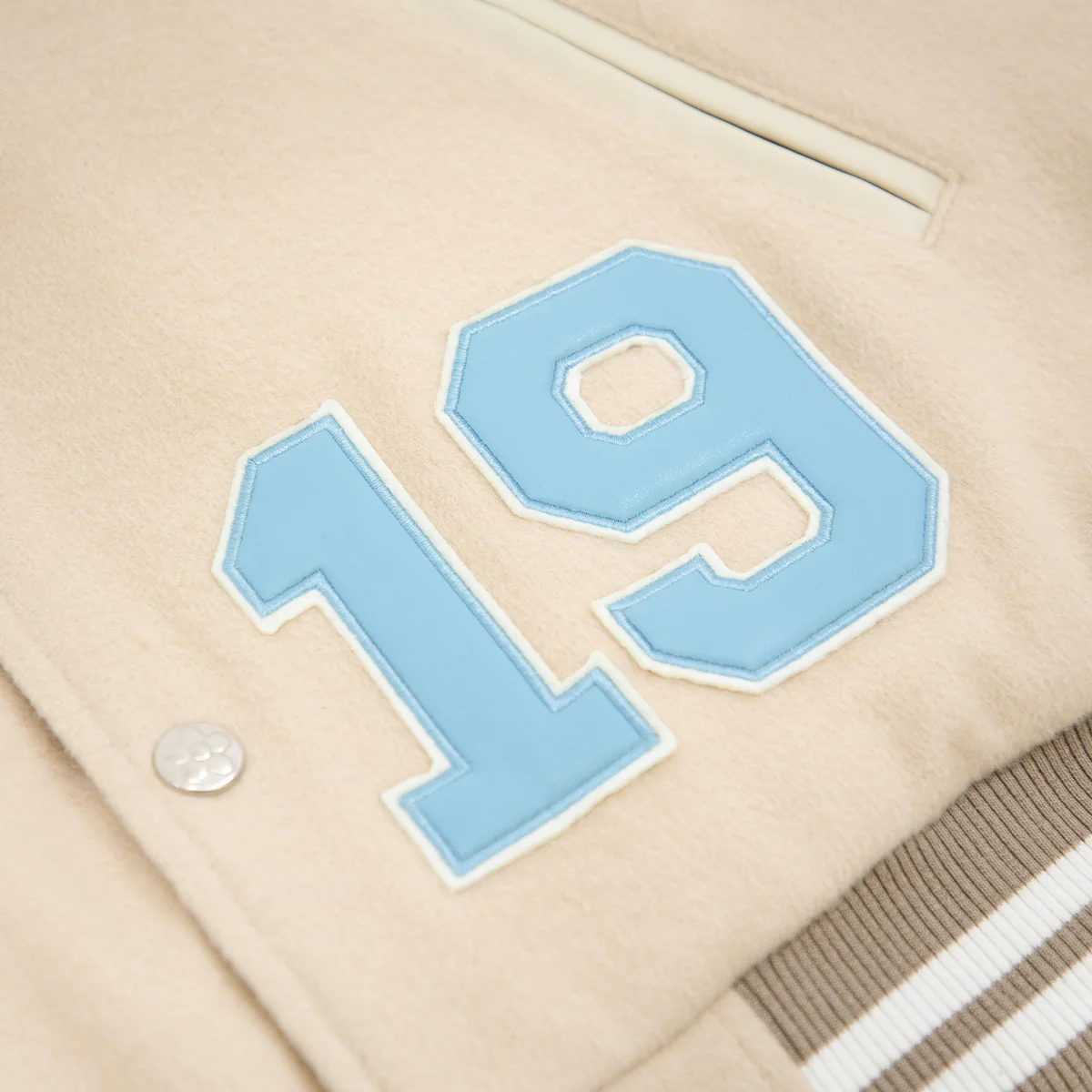99 Varsity Jacket 'Cream Black' - Image 4