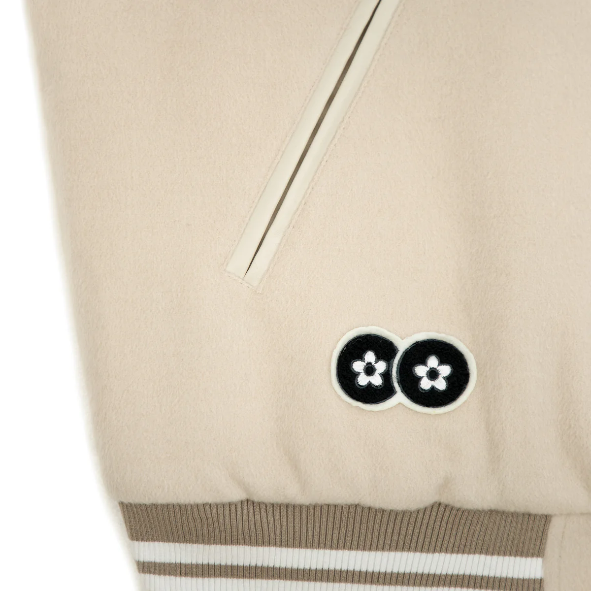 99 Varsity Jacket 'Cream Black' - Image 6