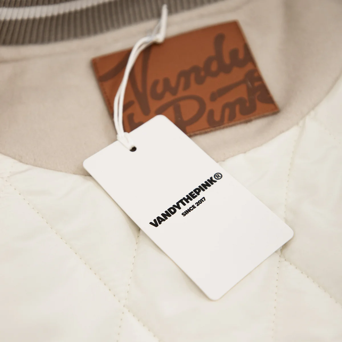 99 Varsity Jacket 'Cream Black' - Image 7