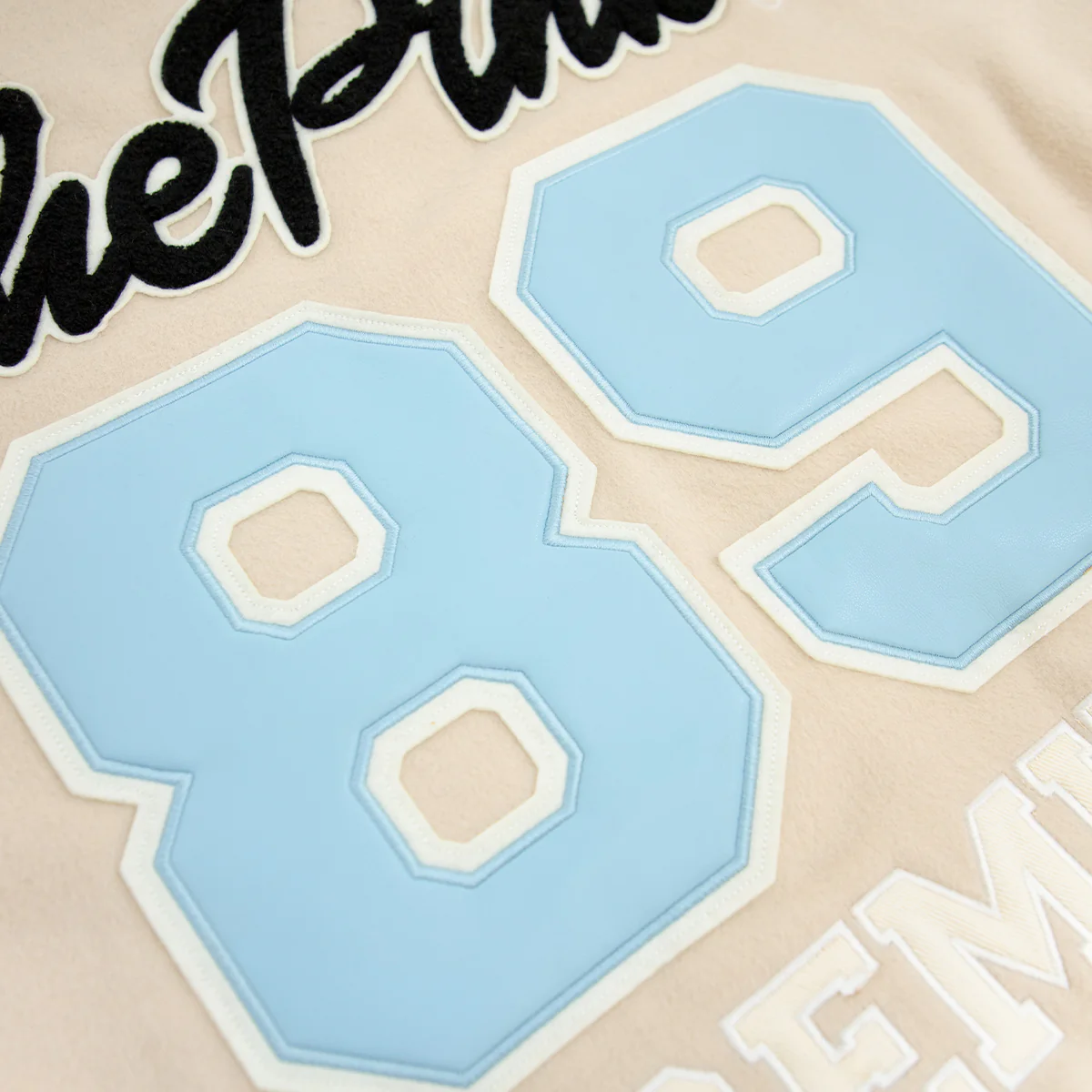 99 Varsity Jacket 'Cream Black' - Image 9