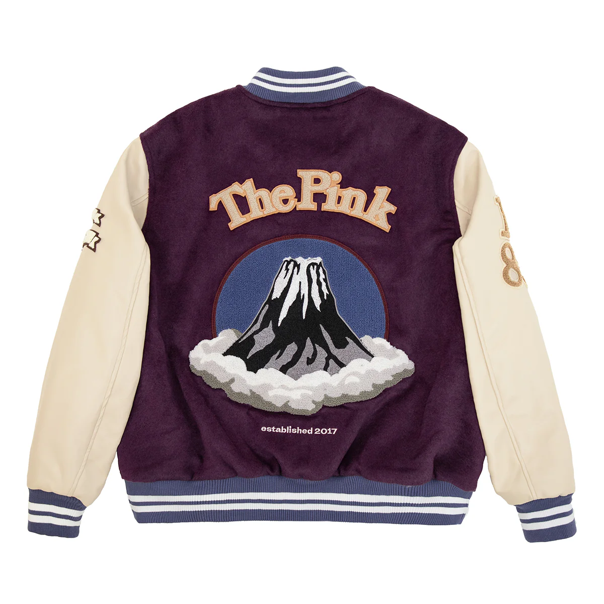 Crane Varsity Jacket 'Purple Cream' - Image 2