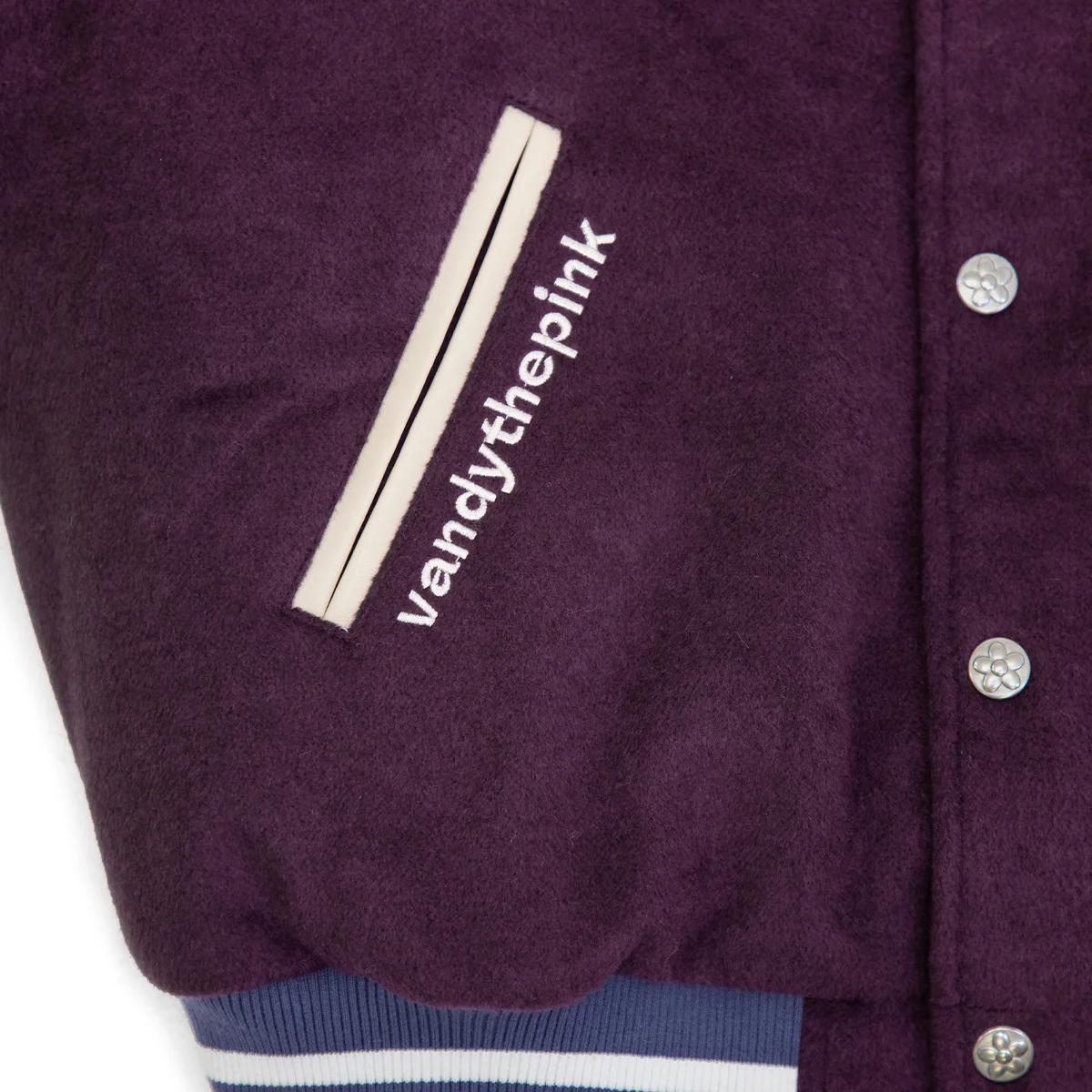 Crane Varsity Jacket 'Purple Cream' - Image 5