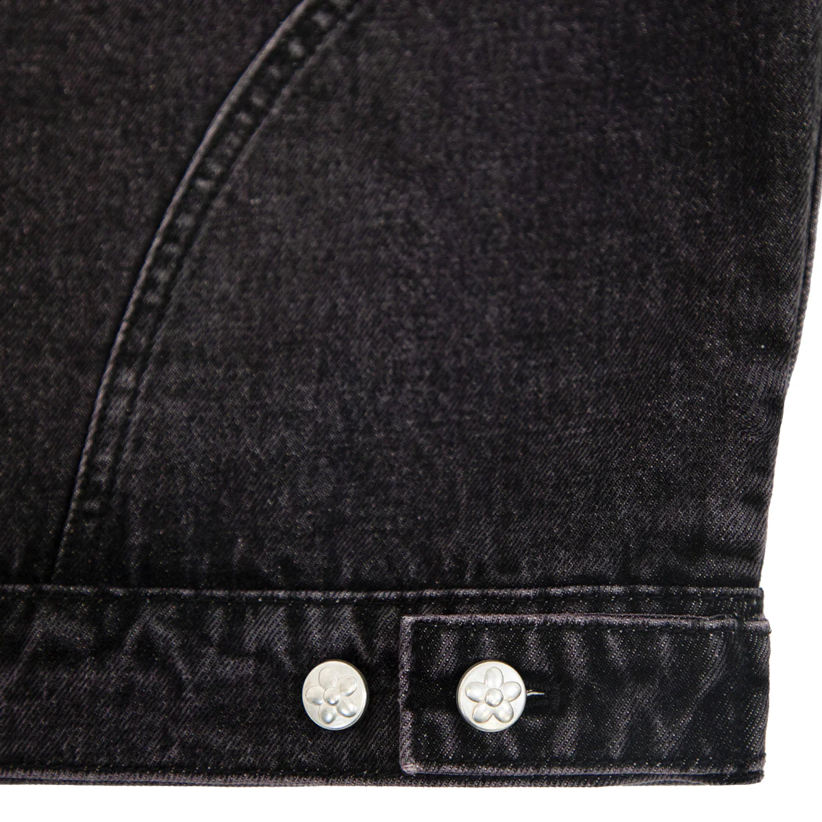 Graffiti Denim Jacket 'Black Neon Green' - Image 8