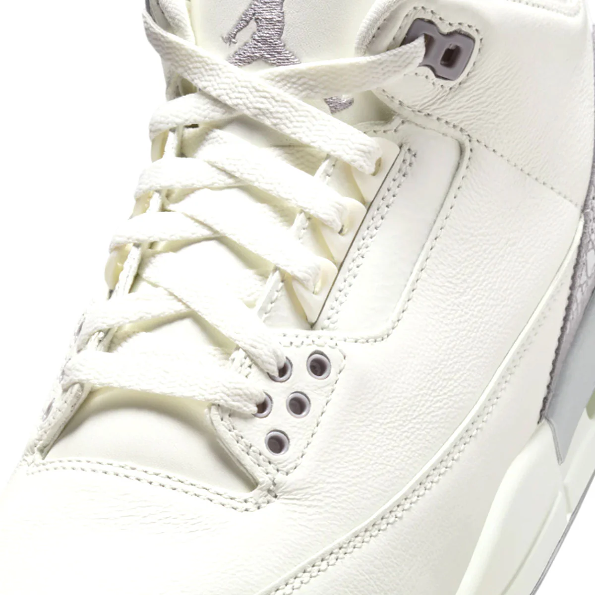 Wmns Air Jordan 3 Retro 'Sail Cement Grey' - Image 7