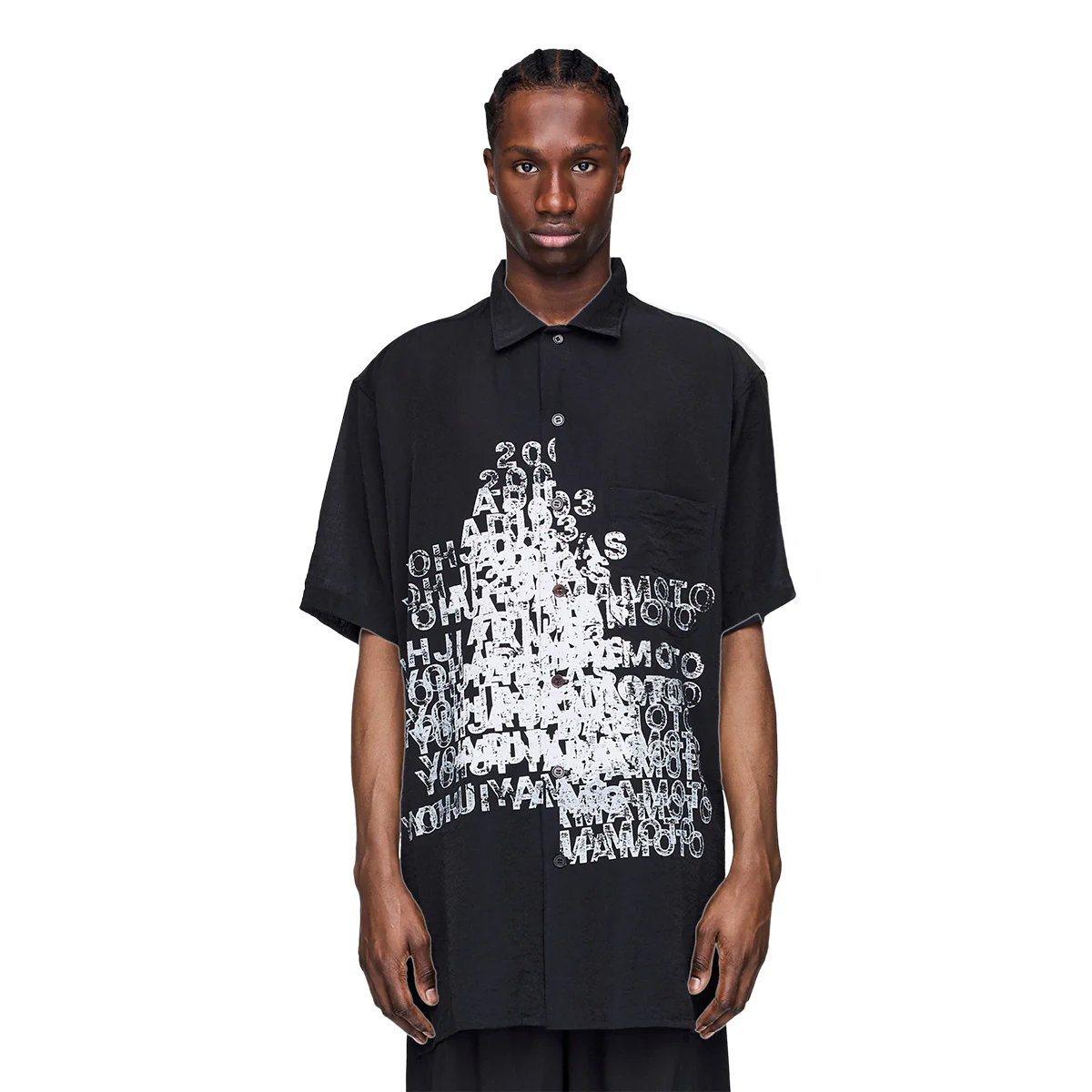 Graphic Long Shirt 'Black' - Image 3