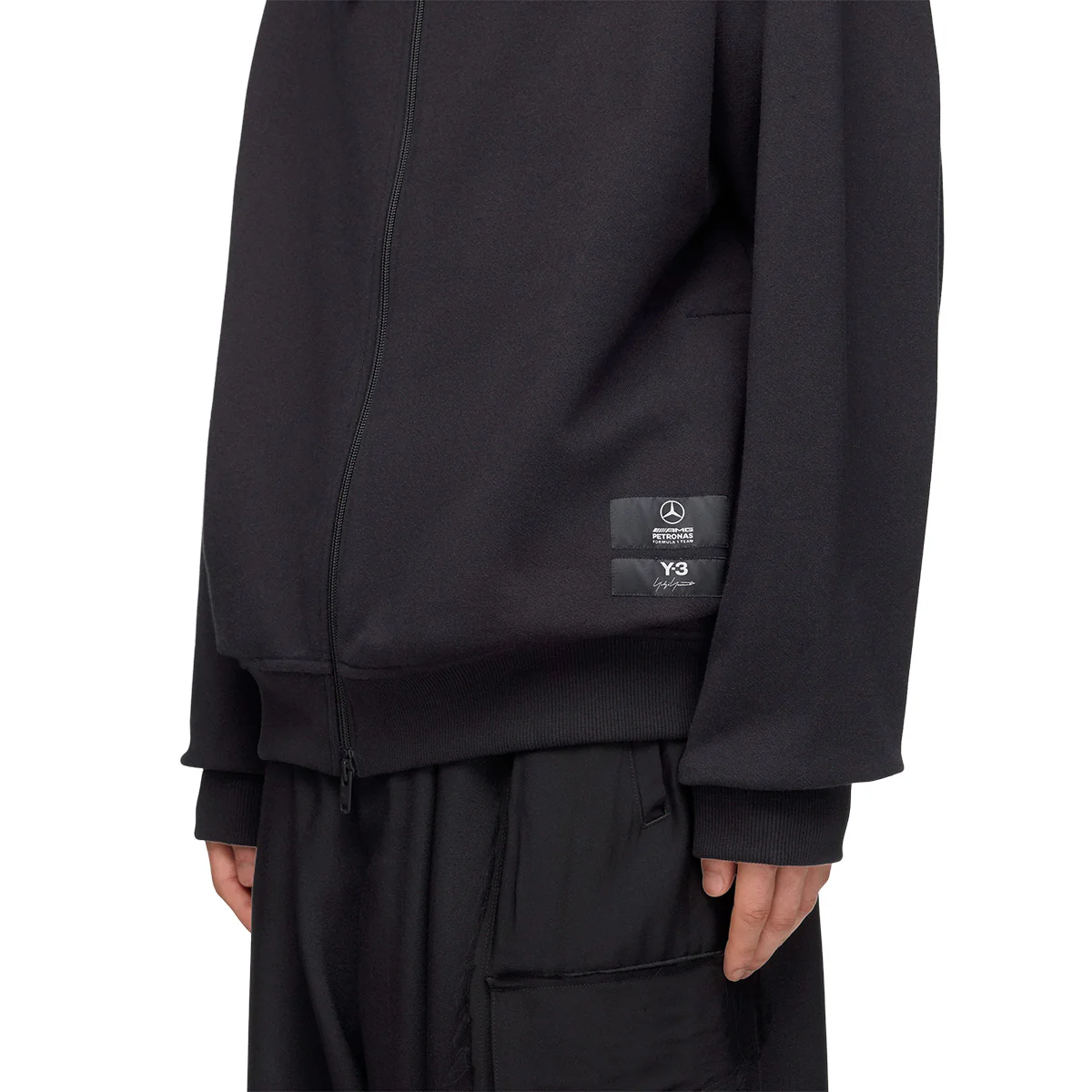 + Mercedes-AMG PETRONAS F1 Team Zip Hoodie 'Black' - Image 5