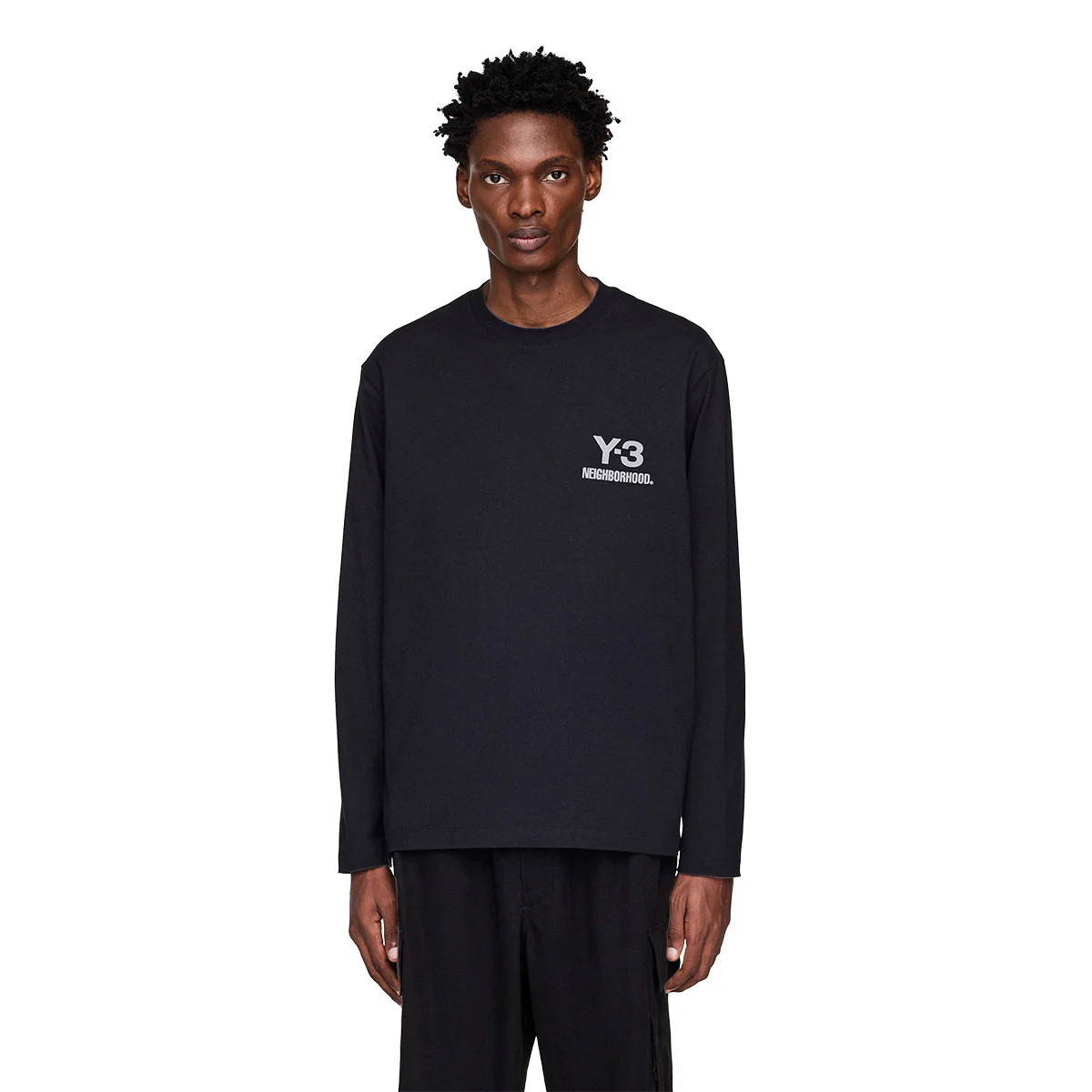 + Neighborhood Logo L/S Tee 'Black' - Image 3