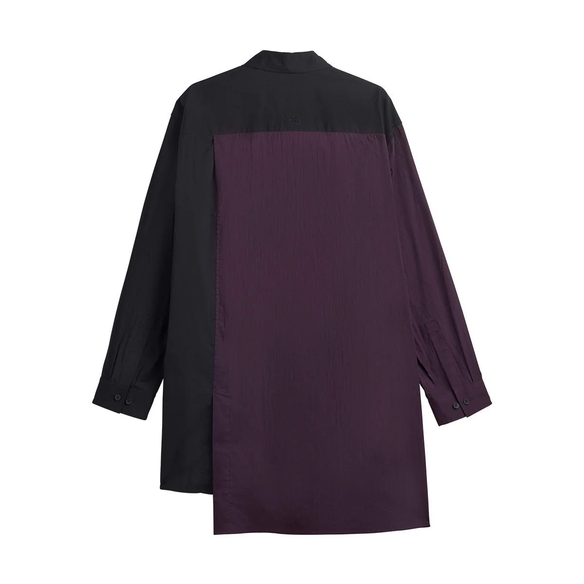 Sporty Cotton Shirt 'Burgundy Black' - Image 2