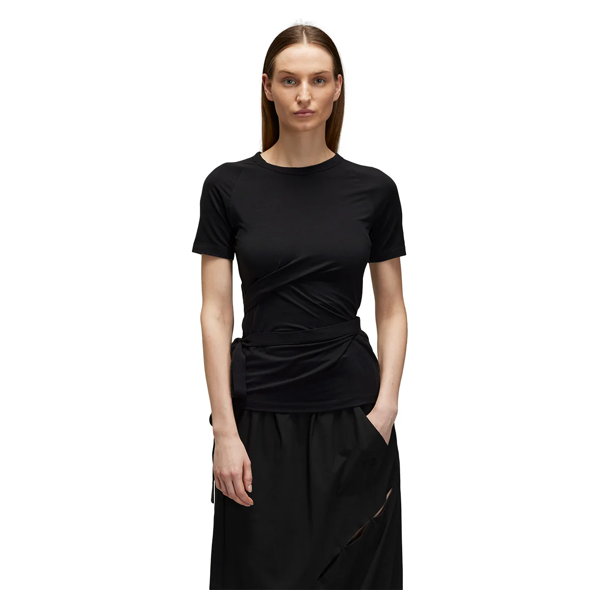 Wmns Tencel Tee 'Black' - Image 2