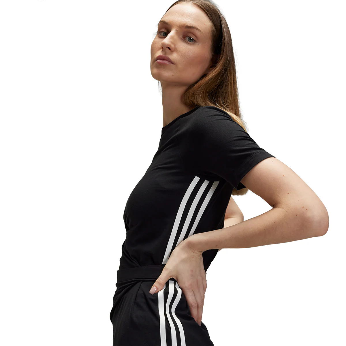 Wmns Tencel Tee 'Black' - Image 6